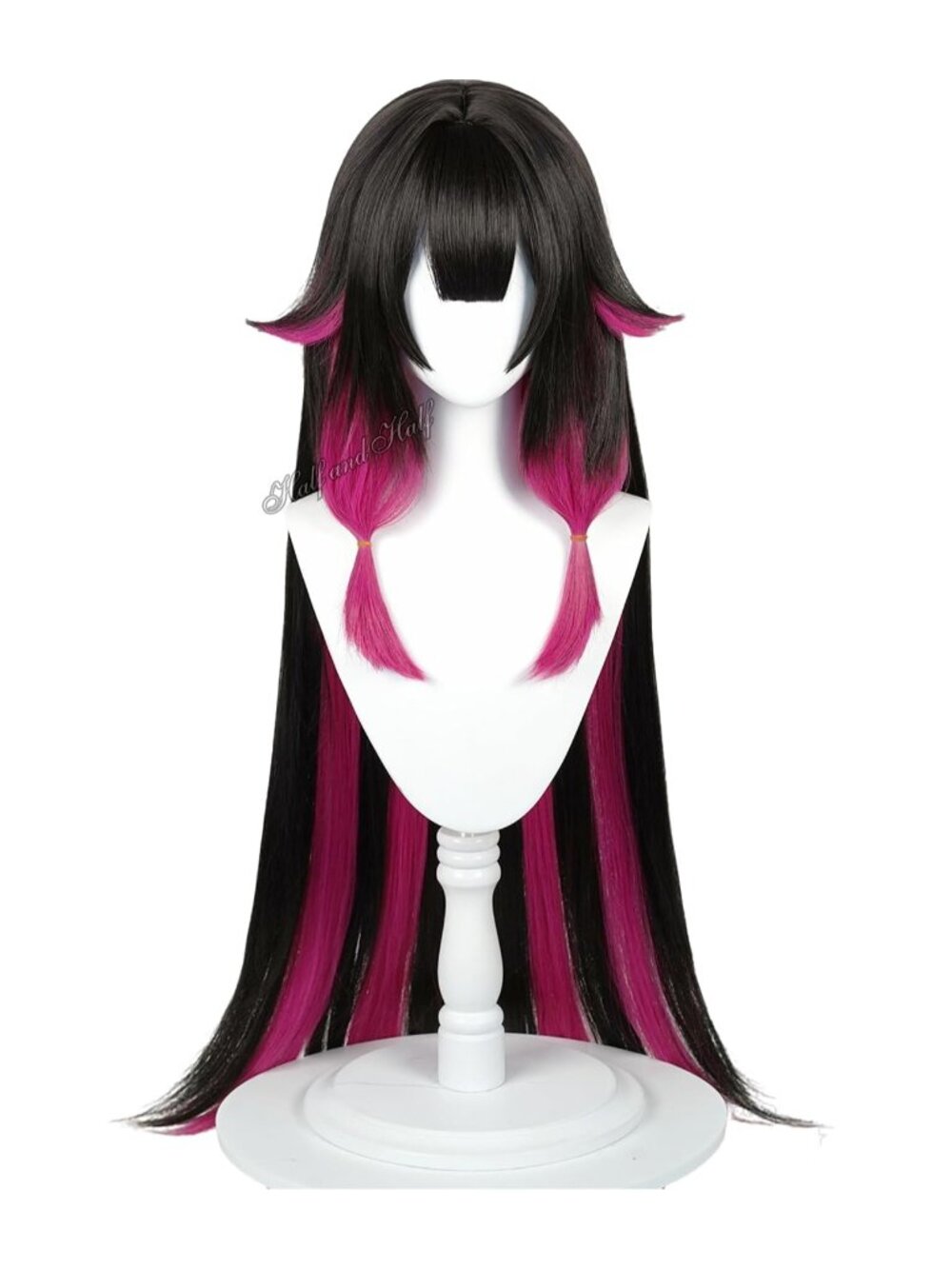 Women's Columbian 39 Inch Cosplay Platinum Blonde Wigs With Side Part Bangs